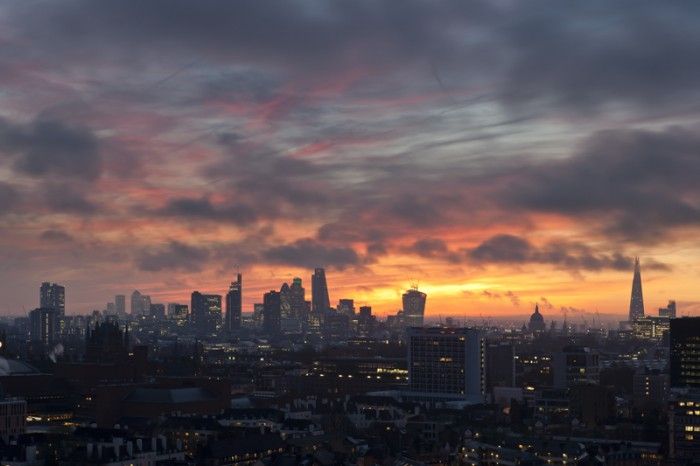 James Burns_London from the Rooftops_December Dawn