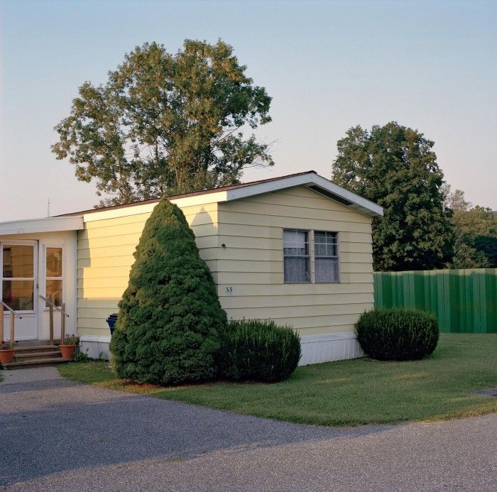 A well-manicured mobile home in Dover Plains, NY.
