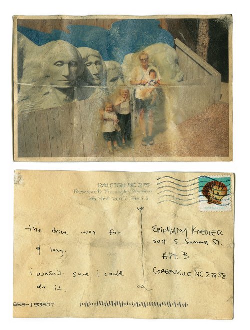 Epiphany Knedler - Postcard #3, from adaptations series